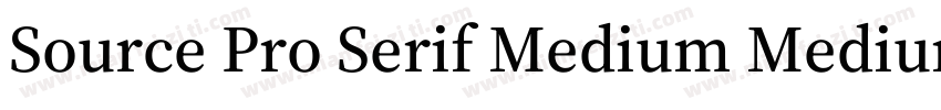 Source Pro Serif Medium Medium字体转换